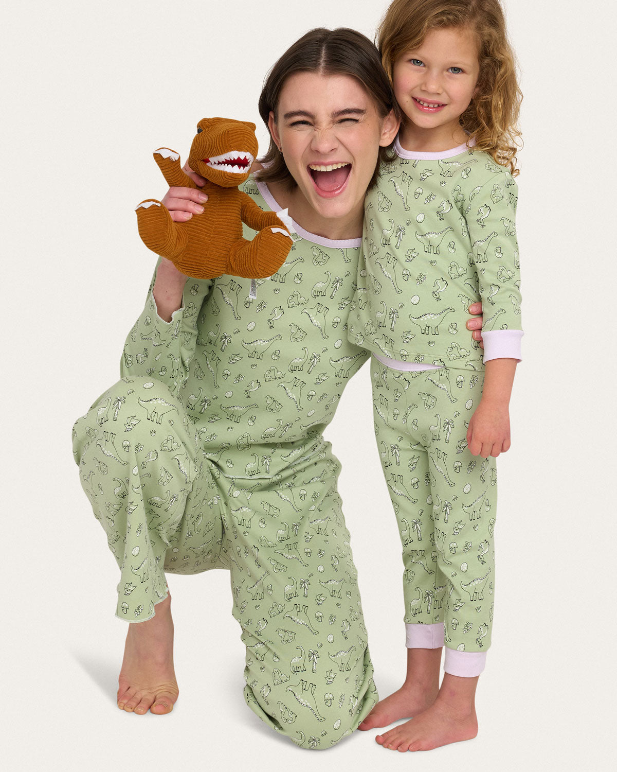 Riley Pajama Set in Dino Crush