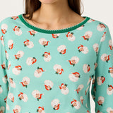 Ellie Shortie PJ Set in Santa Baby