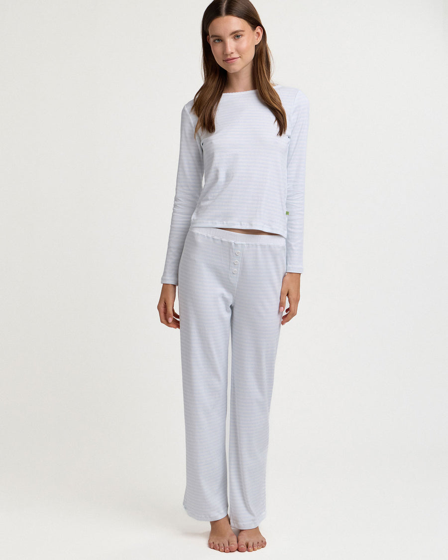 Ellie Pajama Set in Sleepy Stripe