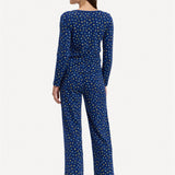 Ellie Pj Set in Star of David Navy