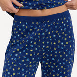Ellie Pj Set in Star of David Navy