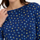 Ellie Pj Set in Star of David Navy