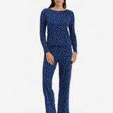 Ellie Pj Set in Star of David Navy