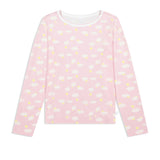 Brunch Long PJ Set in Baby Pink Cloud