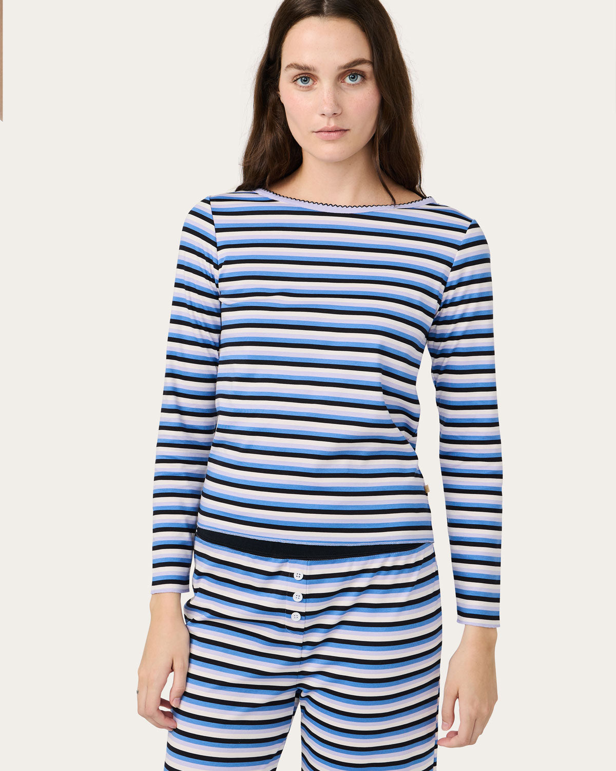 Cozyland | Ellie PJ Set in Winter Stripe