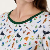 Elphaba Print Long PJ Set