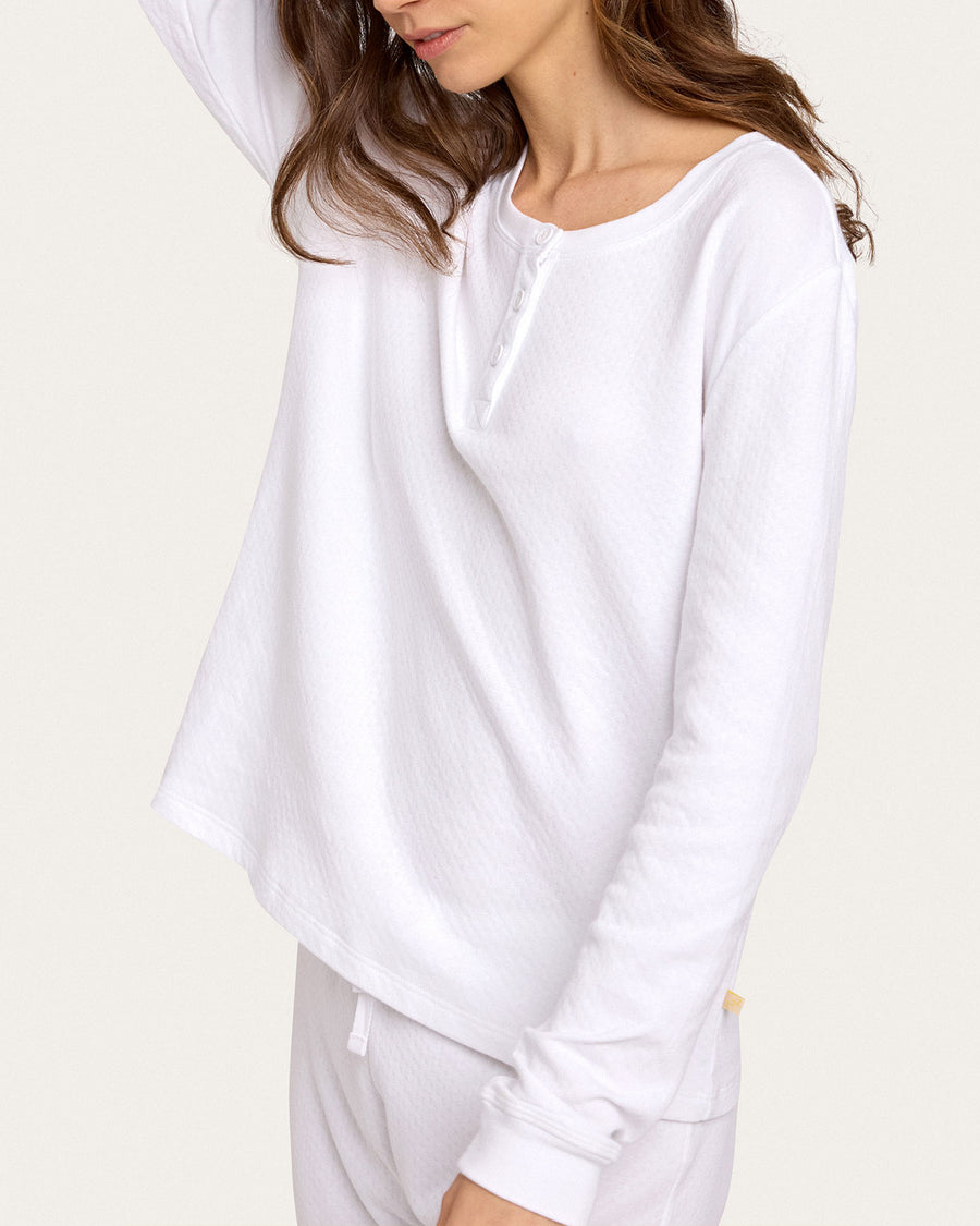 Evan PJ Set In Chalk Pointelle