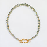 The Cloud Necklace in Green Amethyst