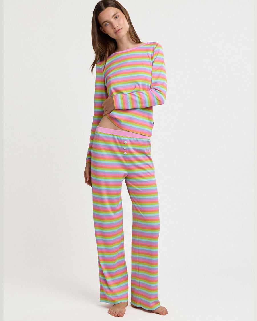 Ellie PJ Set in Happy Stripe x SCL