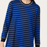 Jordan Dress in Stormy Stripe