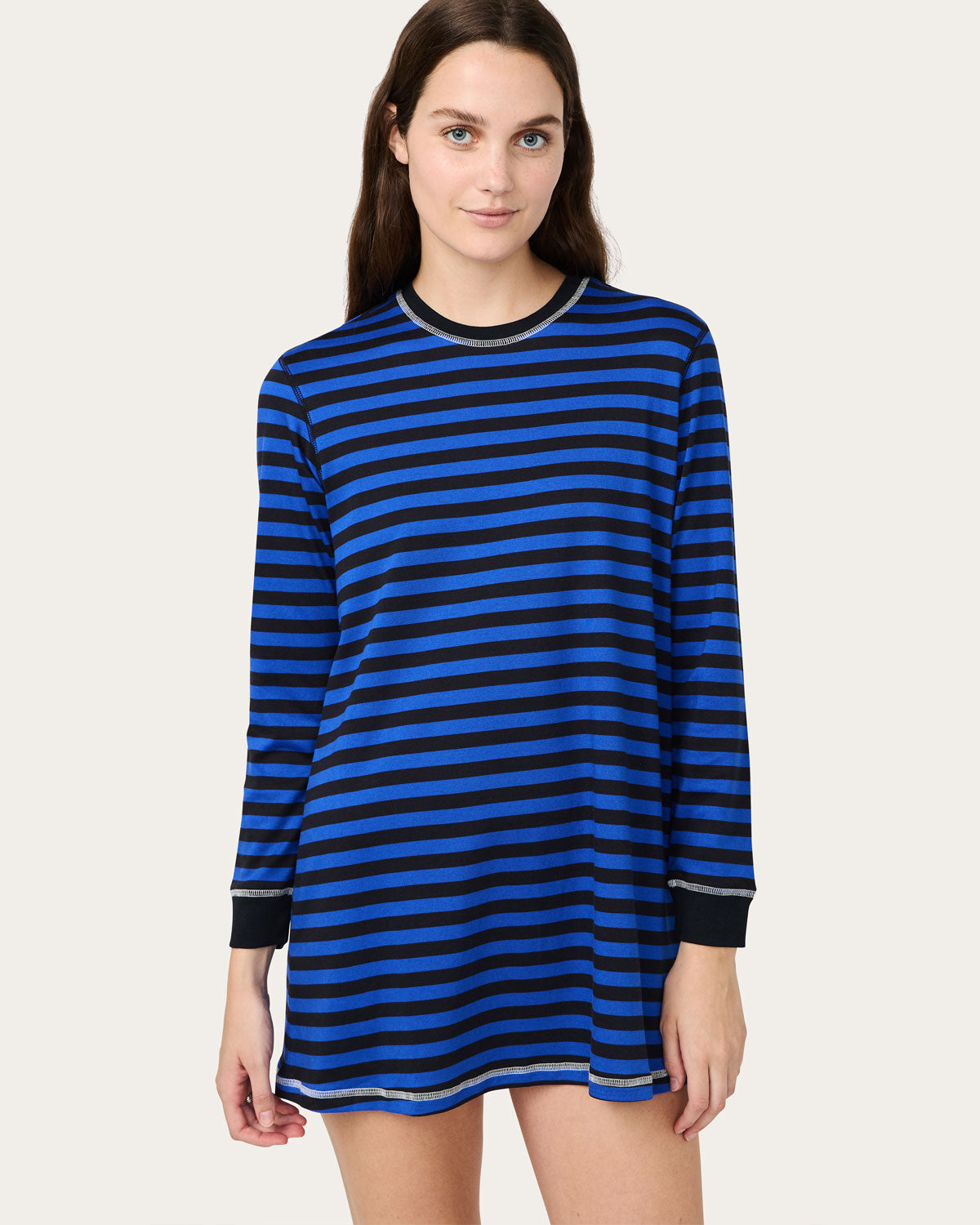 Cozyland and Morgan Lane | Womens | Jordan Dress - Stormy Stripe | Black/Blue Black/Blue / P Cozyland and Morgan Lane | Womens | Jordan Dress - Stormy Stripe | Black/Blue Black/Blue / P