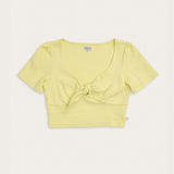 Josie Crop Top in Buttercream