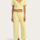 Josie Crop Top in Buttercream