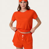 Mia Boxer Mask Set in Scarlet