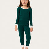 Riley Pajama Set in Evergreen
