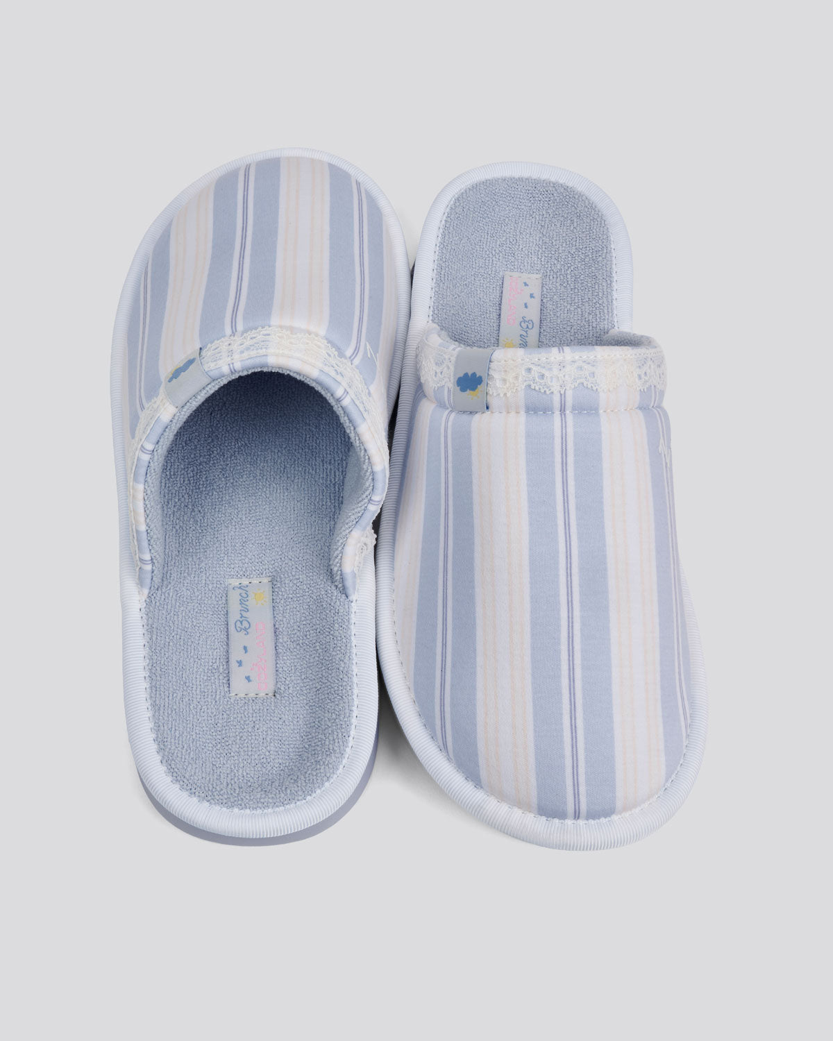 Cozy x Brunch Slipper in Cloudy Stripe