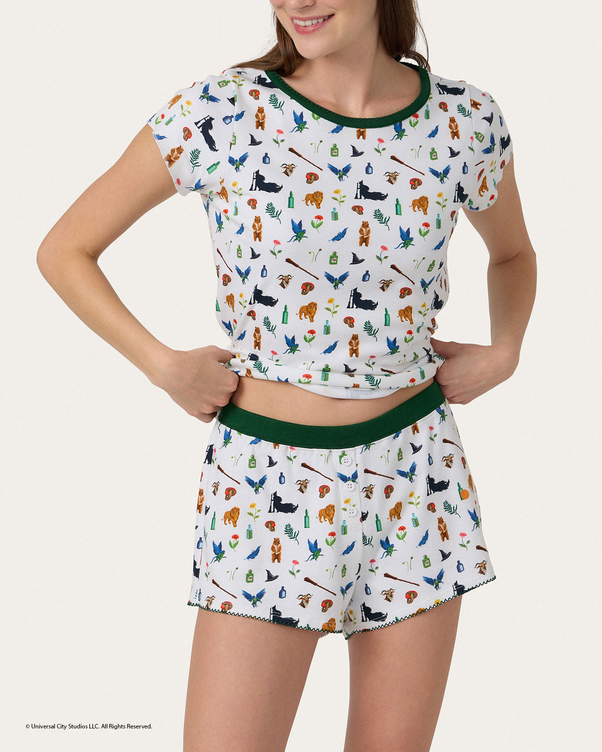 Elphaba Print Shortie Set