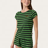 Elphaba Stripe Short PJ Set