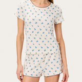 Suzie Pj Set in Forget Me Not