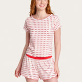 Suzie Pj Set in Floating Hearts