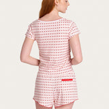 Suzie Pj Set in Floating Hearts