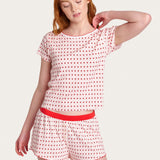 Suzie Pj Set in Floating Hearts