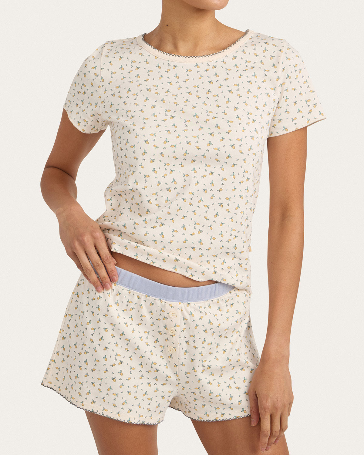 Suzie Pj Set in Little Lemons
