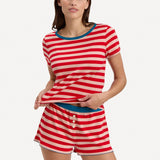 Suzie Pj Set in Ribbon Stripe
