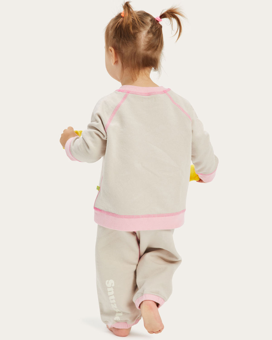 Mini Walker Sweatpant in Snuzzle Gray