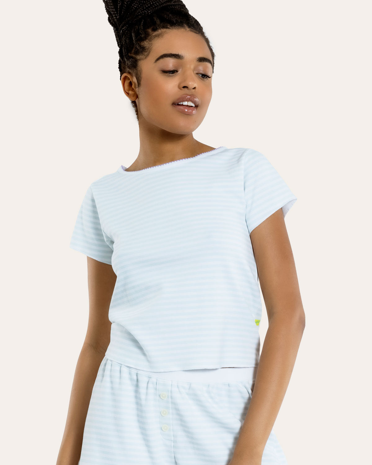 【Cozy&Kitsch】Mini Henley Stripe Tee 71OGKqwYGaL._AC_SX425_.jpg
