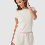 Baby Jean Tee In Rose Water