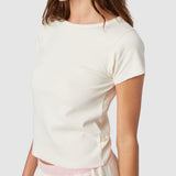 Baby Jean Tee In Rose Water