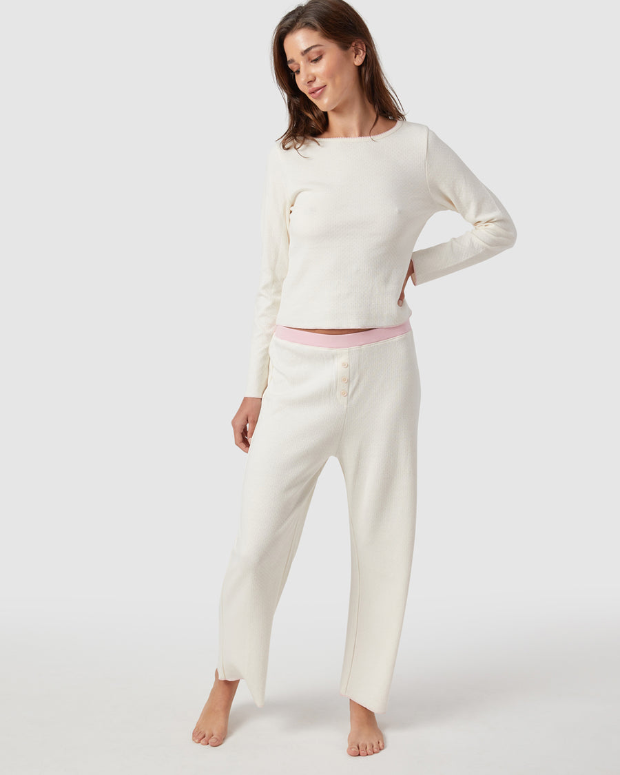 Ellie Pajama Set In Rose Water