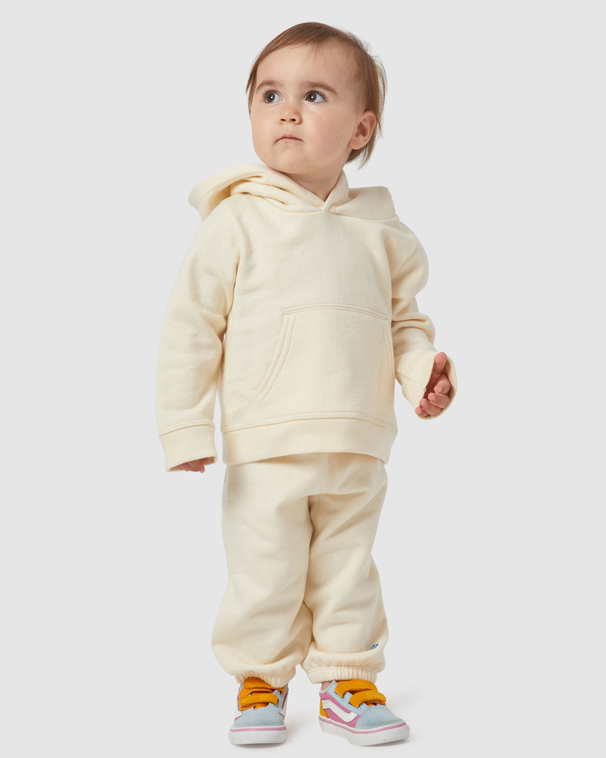 Mini Grayson Hoodie in Cream