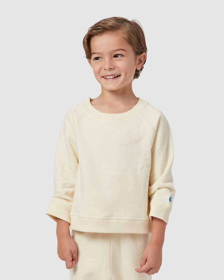 Mini Rowan Crewneck in Cream