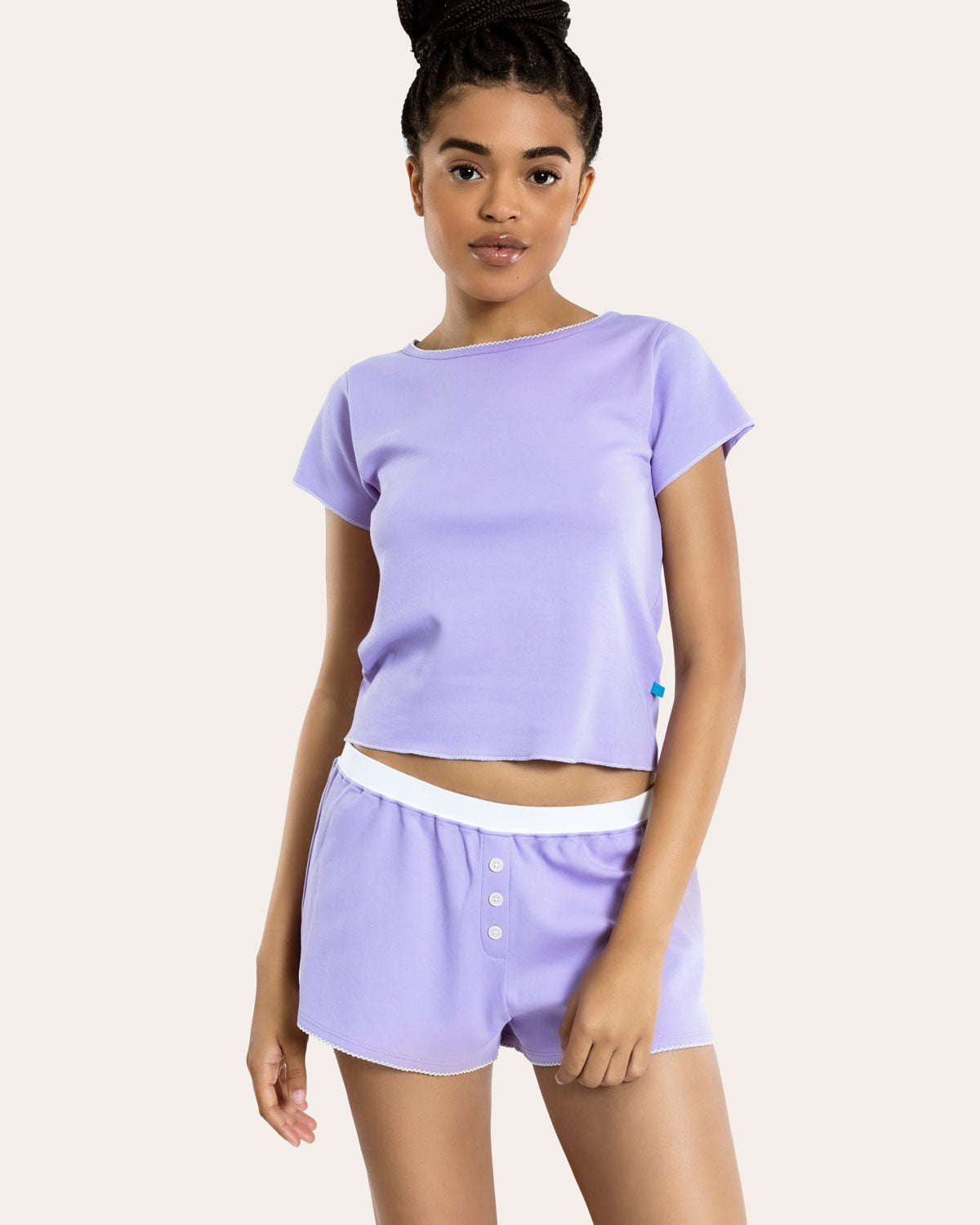 Suzie Pajama Set in Lavender